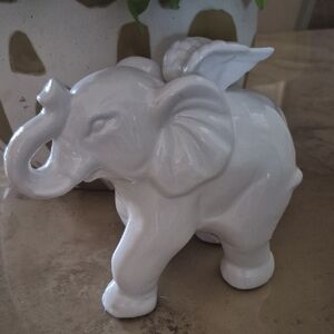 Neiman Marcus White Elephant Angel Sculpture Nwot